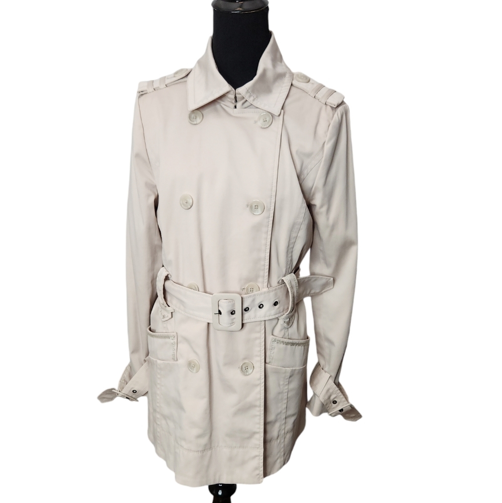 Willi Smith Trench Car Coat Size Large